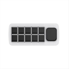 MK10 Multi-Functional AI Voice Control Panel, Onboard 10 X 0.85inch Mechanical LCD Macro Keys and A 2.01inch Secondary A