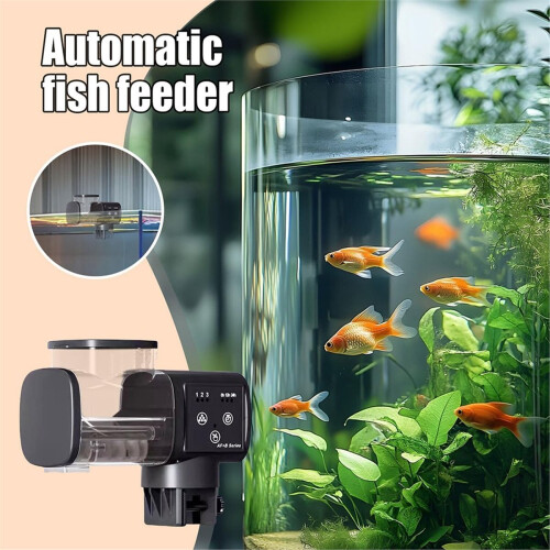 Automatic Smart Fish Tank Feeder Rechargeable Design Waterproof Precise Portion Control for Fish Turtles Vegetable Pond 2