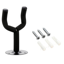 Suporte de parede para guitarra com gancho, perfeito para exibir sua guitarra em lojas de música, quartos e bares.