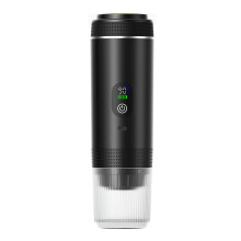 Cafeteira de cápsulas com visor digital, máquina de café expresso portátil para carro, casa e camping.