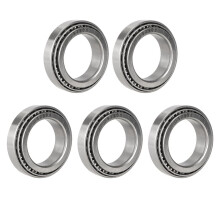 Conjunto de 5 rolamentos de rolos cônicos para rodas, furo 32906.