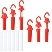 Dispensador de aroma hermético con mecha antifugas y fieltro de repuesto, 6 unidades, color rojo
