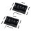 Ponte rígida dupla para baixo Precision PB de 4 cordas, preta. 1