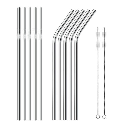 Stainless Steel Reusable Drinking-Bending thread 21.5c 201 2