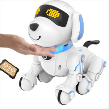 Cane robot RC elettronico acrobatico interattivo touch programmabile intelligente che cammina e balla regalo per bambini ragazzi ragazze
