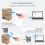 Mini Portable 1D 2D Bluetooth Barcode Scanner QR Code Screen Image Reader PDF417 Data Matrix USB Wired Scanning Dongl 2