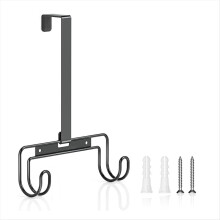 Appendiabiti da parete e sopra la porta per asse da stiro con gancio rimovibile, porta asse da stiro organizer da parete