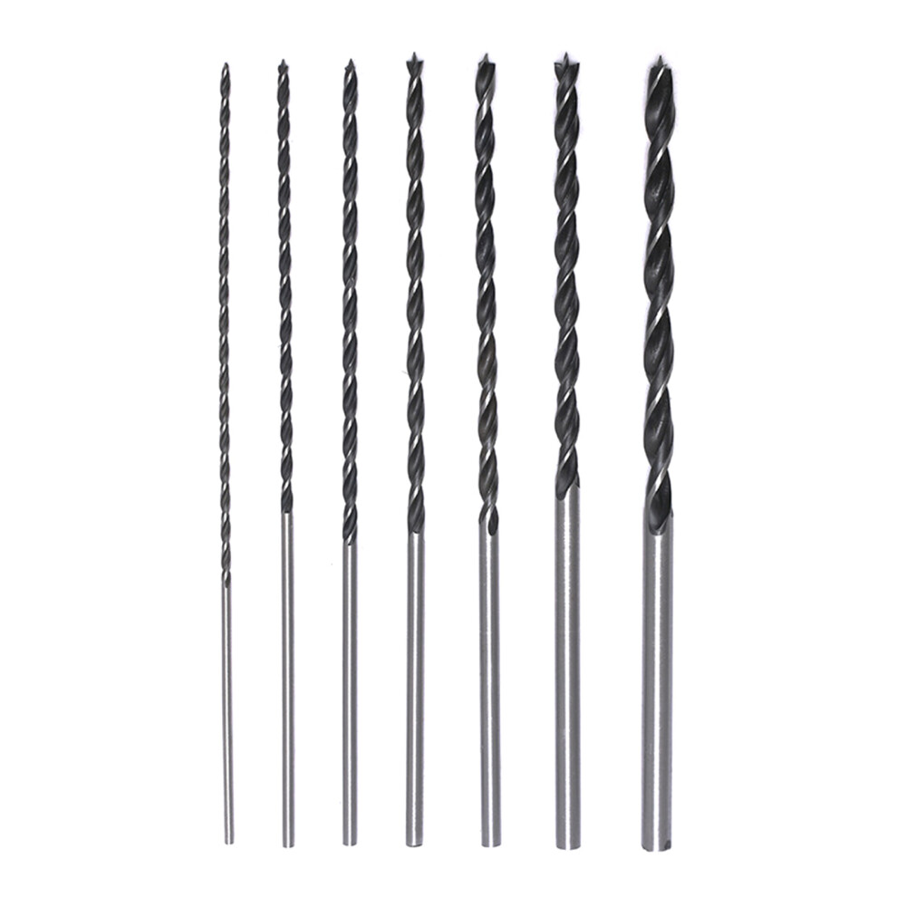 7Pc Extended 300Mm Woodworking Drill Bit Set High Carbon Steel 7696000962801