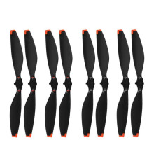 Conjunto de 4 pares de hélices de reposição para drone Mini 5 Pro, incluindo lâminas protetoras e acessórios.