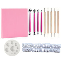 Cortadores de arcilla de resorte, cortadores de arcilla polimérica de resorte, flores para hacer aretes, kit de manualidades de joyería DIY