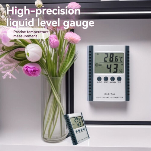 Termômetro e higrômetro digital com display LCD para incubadora externa, controlador de umidade e medidor de temperatura. 2