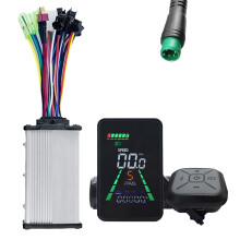 LCD displej pre horský elektrobicykel L5 + 36V/48V 350W motor UART elektrický skúter LCD rýchlomer 24V/36V/48V/60V 5PIN