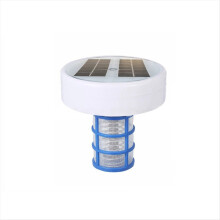 Ionizador solar flutuante para piscina com luz LED RGB, equipamento de limpeza para piscina em cobre, acessórios para piscina.