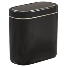 Lixeira estreita de 9 litros, automática, com tampa, para mesa, à prova d'água, para vaso sanitário.