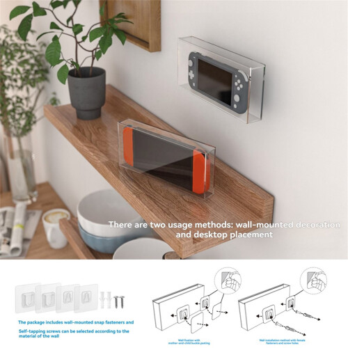 Acrylic Desktop Display Box Case Storage Rack Protection Dustproof Transparent Display Rack for Switch 1 for Switch Lite 1