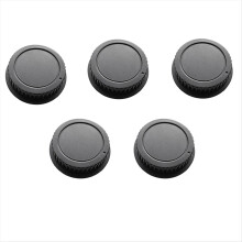 5Pcs Rear Lens Cap Set for EF ES-S Series Plastic Dust Caps Essential Camera Lens Protection Accessories