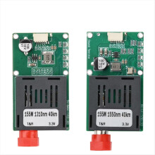Convertidor de fibra monomodo FC/UPC TX/RX de 1 canal de vídeo + UART TTL SBUS a controlador óptico de 0 a 40 km, 5,5 V-26 V