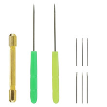 Conjunto de 9 peças para confecção de cabelo de boneca, incluindo ferramentas para enraizar e refazer o cabelo de bonecas.