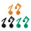 Silicone Teas Strainer Music Symbol Design Teas Filter-Black 2