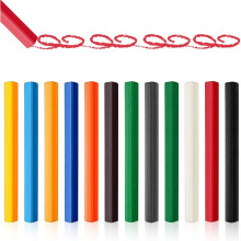 Conjunto de 12 giz de cera coloridos para subesmalte, ideais para decoração de cerâmica e trabalhos artísticos.