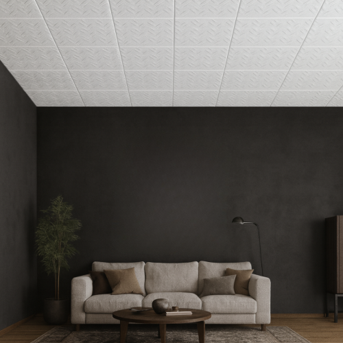 White 16 Ceiling and Wall Decorative Panels 2m2 2