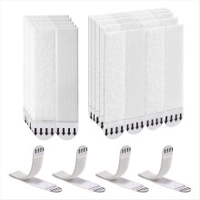 20 pares (40 tiras) de tiras estrechas para colgar cuadros, resistentes al agua, para marcos de 19 x 92 mm.