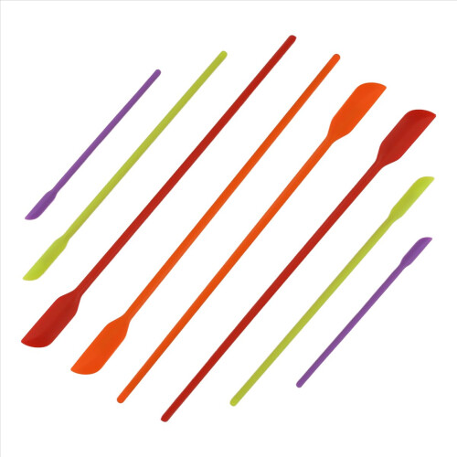 Mini Silicone Spatulas, 8 Pack Small Makeup Spatulas Last Drop Spatula Scrapers Jar Scraper for Kitchen