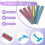 12 Pieces Colorful Reading Tools for Kids ADHD Dyslexia Guide Strips Speed Tool 7