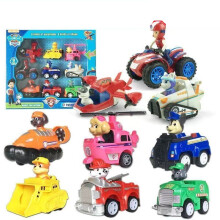 (9PCS) PATROL DOGS Dog Action Figures Doll Racer Car Toy