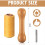 2 Pcs Tie Dye Tool 1 Sinew Puller Tool for Tie Dye with Winding Sinew Pulling Device for DIY and White Waxed Thread Kits B 2