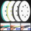 Conjunto de 4 discos de lixa de espuma para lixadeira orbital, 5 polegadas, 8 furos, Surfprep Pad 5