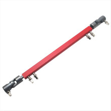 Braço de conexão de aço para eixo de transmissão de pedal duplo de bumbo, vermelho