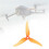 Hélice T5146 de 5 polegadas com 3 pás e furo de montagem de 5 mm, rotação CW/CCW, para acessórios de drones RC FPV, azul. 5