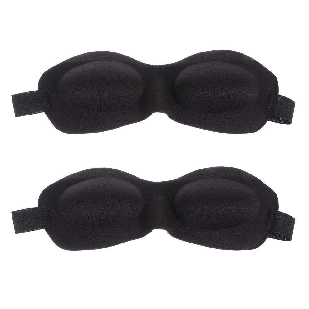 Happyyami 4 Pcs 3D Stereo Goggles Eye Mask Travel Aldult Eva