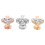 6 Pcs Watch Strap Charms Silicone Band Decor Studs Random Style 1