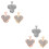 6 Pcs Watch Strap Charms Silicone Band Decor Studs Random Style 7