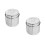 2 Pcs Stainless Steel Small Medicine Bottle Cereal Storage Container 10