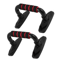 Efficient Home Fitness Equipment: Pack of 2 Pushup Handles Made of PVC, Red,, Saves Gym