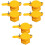 3 Pack Honey Gate Extractor For Bucket Bee Hive Beehive Yellow 9