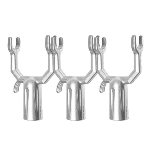2 Pieces Clothesline Prop Retractable Fork Pole Connector Replacement