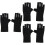 6 Pcs Nail Gloves UV Shield Gel Manicure Fingerless Protector 7