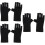 6 Pcs Nail Gloves UV Shield Gel Manicure Fingerless Protector 8