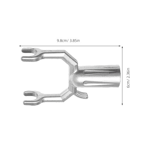 2 Pieces Clothesline Prop Retractable Fork Pole Connector Replacement 2