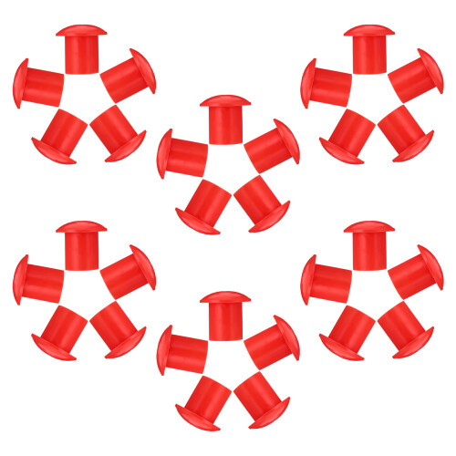 60 Pcs Plastic Mushroom Rebar Safety Caps Protective Covers