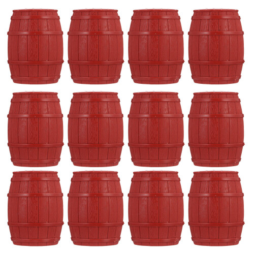 24 Pcs Pirate Barrel Model Beer Mug Sand Table Pvc