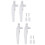 4 Pcs Handle Window Supplies Window Pull Window Accessories 10