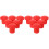 60 Pcs Plastic Mushroom Rebar Safety Caps Protective Covers 8