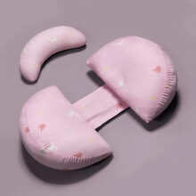 Pregnancy Body Pillow for Unmatched Support, Safe and Easy to Clean Removable Cover for Hygiene (Pink)