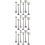 18 Pcs Mini Telephone Poles For Model Railway Sand Table Scene 10