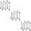 18 Pcs Mini Telephone Poles For Model Railway Sand Table Scene 11